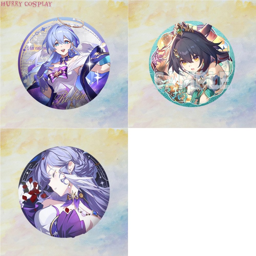 Honkai: Star Rail,Badge,Honkai Star Rail Character Badges 75mm Part 2